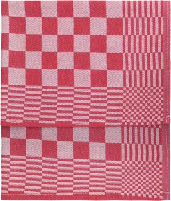 Merkloos Theedoekenset Blok Rood - 65x65 – 6 Stuks - Geblokt - Blokdoeken - 100% Katoen - Horeca Theedoeken – Vaatdoek – Theedoek Geruit -Thuis-BBQ 1021x1200