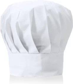 Merkloos Koksmuts Volwassenen - Koken - Muts - Chefkok Kostuum - Wit