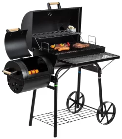 El Fuego Dakota - Barbecue - Smoker - Zwart - Grilloppervlak 66 X 41 Cm - Afmeting 132,5 X 66 X 122 Cm