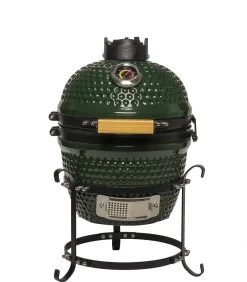 Patton Kamado Keramische Houtskoolbarbecue - 13" - Grilloppervlak Ø 28 Cm - Inclusief Heatdeflector - Groen