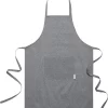 Merkloos Keukenschort - Heren - Dames - Zwart- Grijs