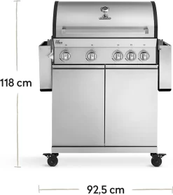 Burnhard Gas BBQ Big FRED Deluxe - 4 Branders - Incl. Keramische Infraroodbrander & Afdekhoes - Deluxe 24 Burnhard Gas BBQ Big FRED Deluxe - 4 Branders - Incl. Keramische Infraroodbrander & Afdekhoes - Deluxe -Thuis-BBQ 1061x1200