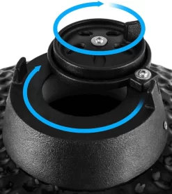 Patton Kamado Grill 13" - Keramisch - Kookoppervlak Ø 28 - Mat Zwart -Thuis-BBQ 1066x1200