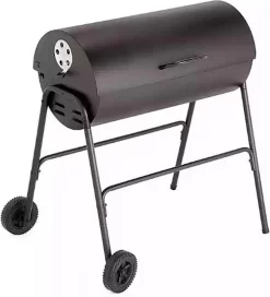 BBQ XL Houtskoolbarbecue - Cilindervorm - Grilloppervlak (LxB) 71 X 35 Cm - Zwart -Thuis-BBQ 1089x1200