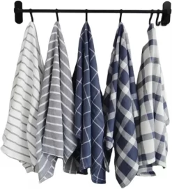 Theedoekenset Roma - Glazendoeken - 70x50 - Set Van 2 - 100% Katoen - Glazendoeken - Gestreept -Thuis-BBQ 1092x1200