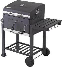 Tepro Toronto Click Barbecue Bbq Houtskool - Grilloppervlak (LxB) 56 X 42 Cm - Met Thermometer In De Deksel - RVS - Houtskoolbarbecue
