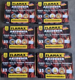 Voordeelverpakking Witte Aanmaakblokjes - 6 X 32 (196) Stuks - Voor Kachel, Grill, BBQ, Vuurkorf -