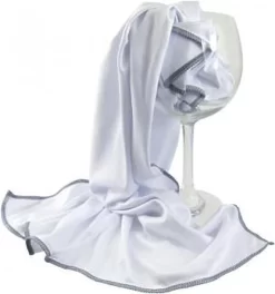 5 Stuks Poleerdoek Microvezel Glazendoek Wit 45 X 70 Cm