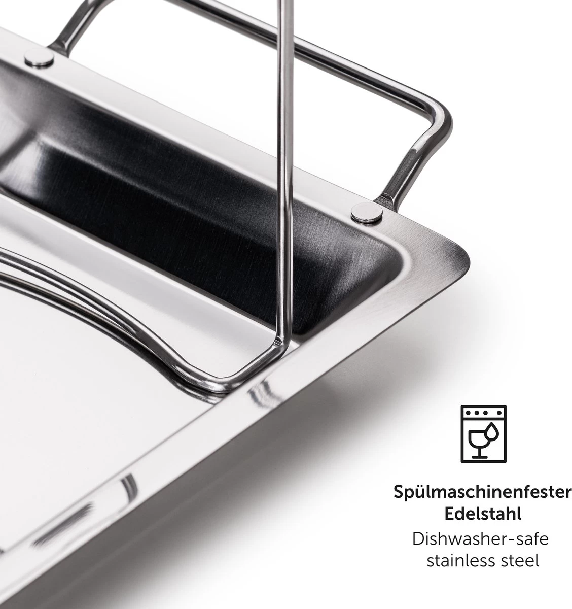 Blumtal BBQ Rek - Robuuste Roestvrijstalen Kippenpoot Rek - Voor 12 Poten - Kippengrillstandaard - Vaatwasmachinebestendig 5 Blumtal BBQ Rek - Robuuste Roestvrijstalen Kippenpoot Rek - Voor 12 Poten - Kippengrillstandaard - Vaatwasmachinebestendig - Afbeelding 5