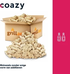 Aanmaakkrullen Voor BBQ Of Kachel | 5kg ECO FSC Gecertificeerd Aanmaakhout Barbecue - Biologisch En Duurzaam Aanmaakwokkels - Houtwol Wokkels - Barbeque Aansteker - Aanmaakblokjes - Accessoires - Ongeveer 400krullen -Thuis-BBQ 1132x1200 8