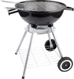BBQ Collection Houtskoolbarbecue - Kogelbarbecue 45 X 60 Centimeter - Ronde Barbecue - Barbecue Op Wielen - Zwart - Metaal -Thuis-BBQ 1135x1200