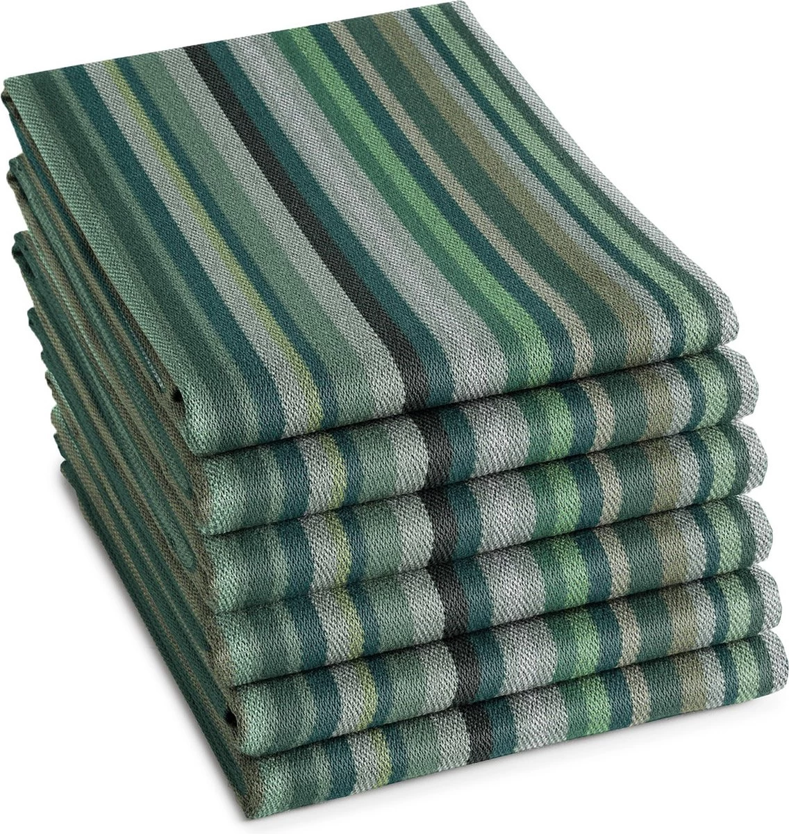 DDDDD Theedoek Over The Rainbow - 60x65 Cm - Green - 6 Stuks 1 DDDDD Theedoek Over The Rainbow - 60x65 Cm - Green - 6 Stuks
