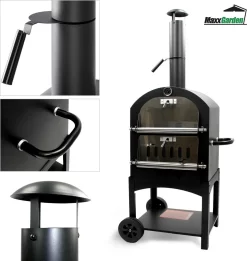MaxxGarden Pizza Oven - Smoker Barbecue Op Hout, Houtskool Of Pellets - 45 X 65 X 158cm 12 MaxxGarden Pizza Oven - Smoker Barbecue Op Hout, Houtskool Of Pellets - 45 X 65 X 158cm -Thuis-BBQ 1137x1200 1