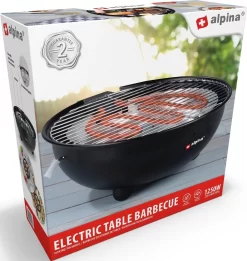 Alpina Elektrische BBQ - Tafel-Barbecue - Geen Rook - Binnen Barbecueën - 1250W - Ø 30 Cm - Zwart 18 Alpina Elektrische BBQ - Tafel-Barbecue - Geen Rook - Binnen Barbecueën - 1250W - Ø 30 Cm - Zwart -Thuis-BBQ 1137x1200