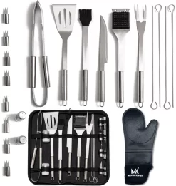 Bbq Accesoires – Bbq Gereedschap – Bbq Set – 22 Delig – RVS