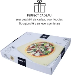 Boska Pizzasteen Deluxe Rechthoek - Voor De Oven - Knapperige Pizza's - 40x32 Cm - BBQ Accessoires -Thuis-BBQ 1142x1200 5