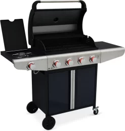 Alice's Garden Gas BBQ Bazin 4 - 5 Branders - Antraciet - Grilloppervlak 64,6x39,3cm -Thuis-BBQ 1147x1200