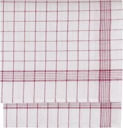 Treb Horecalinnen Glasdoeken 4 Stuks Wit Met Rode Lijnen 70x70cm - Treb Towels -Thuis-BBQ 1152x1200 2