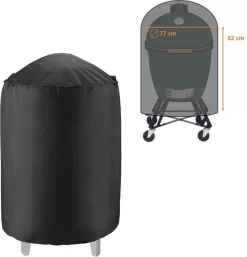 Luxe Waterdichte Ronde BBQ Hoes - 84 Cm X 77 Cm - Barbecue Beschermhoes - BBQ Accessoires - Geschikt Voor O.a. Kamado, Big Green Egg, Grill Guru, The Bastard, Patton, Weber