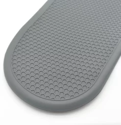 Kitchen4you Ovenwanten - Hoge Kwaliteit - Ovenhandschoenen - Grijs - Siliconen - Katoen -Thuis-BBQ 1160x1200