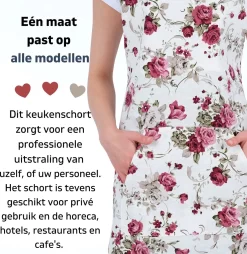 Pedra Keukenschort 60x80 Cm Rode Rozen Kookschort Met Zakken Keukenschort Dames Schort Voor Vrouwen -Thuis-BBQ 1167x1200 1