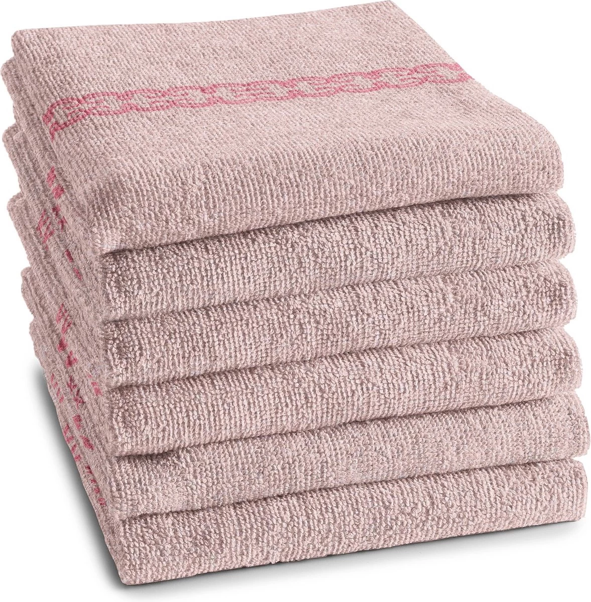 DDDDD Keukendoek Bakery - 50x55 Cm - Pink - 6 Stuks 1 DDDDD Keukendoek Bakery - 50x55 Cm - Pink - 6 Stuks