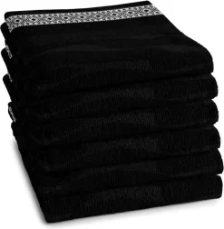 DDDDD Keukendoek Africa 50 X 55 Black Per 6 Stuks