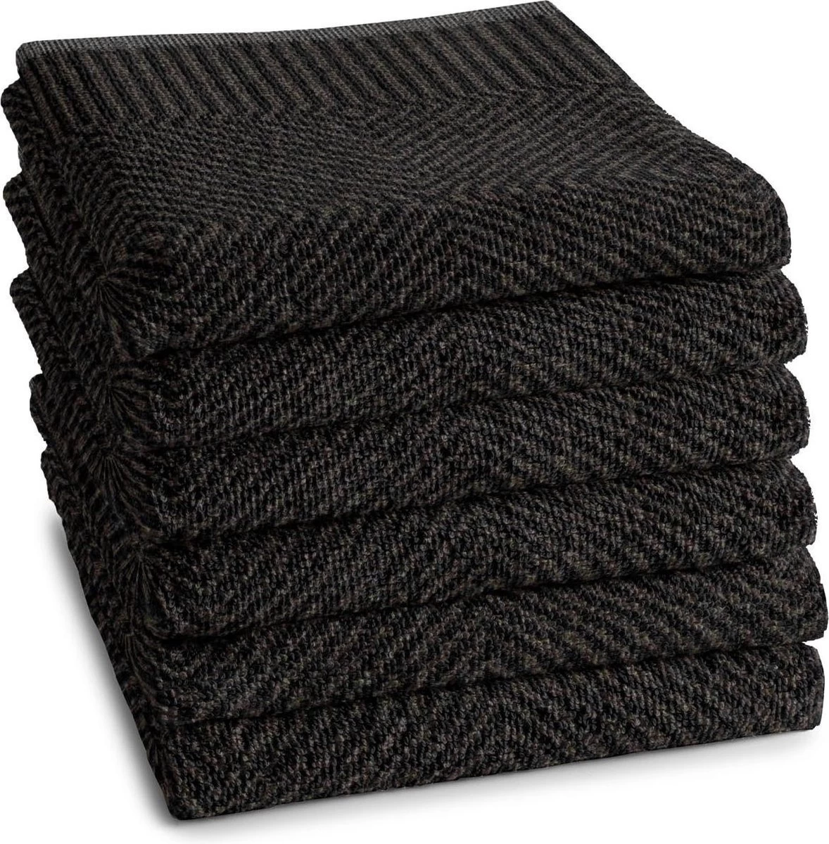DDDDD Keukendoek Cisis (6 Stuks) - 50x55 Cm - Ebony 1 DDDDD Keukendoek Cisis (6 Stuks) - 50x55 Cm - Ebony