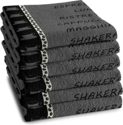 DDDDD Keukendoek Ristretto 50 X 55 Anthracite Per 6 Stuks