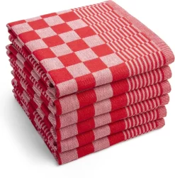 Zavelo 6x Theedoeken En 6x Keukendoeken Set + 6x VAATDOEKJES - 6x Theedoeken - 6x Keukendoeken - Rood -Thuis-BBQ 1183x1200 4