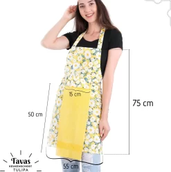 Merkloos Tulipa Keukenschort Met Handdoek | Met Geel Madeliefjes | Kookschort - 55 X 75cm | Handdoek - 30 X 50 | Keukenschort Dames | Keukenschort Voor Vrouwen | Katoen 5 Merkloos Tulipa Keukenschort Met Handdoek | Met Geel Madeliefjes | Kookschort - 55 X 75cm | Handdoek - 30 X 50 | Keukenschort Dames | Keukenschort Voor Vrouwen | Katoen -Thuis-BBQ 1193x1200 4