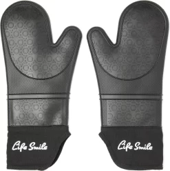 Ovenwanten - 2 Stuks - Bescherming Tot 230 °C - Zwart - Siliconen - Flexibel -Thuis-BBQ 1197x1200 7