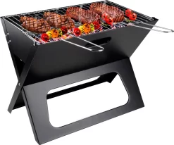 BBQ Collection Barbecue - BBQ - Draagbaar - Opvouwbaar - Losse Vuurschaal En Grillrooster - Zwart
