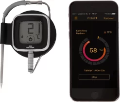 Patton Kamado Houtskool Barbecue - 18" - Grilloppervlak Ø 39 Cm - Met Bluetooth Thermometer - Groen -Thuis-BBQ 1200x1024