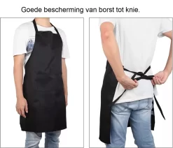 Chefs Fashion - Keukenschort - Donkerblauw Schort - 2 Zakken - Simpel Verstelbaar - 71 X 82 Cm -Thuis-BBQ 1200x1029 1