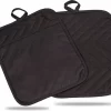 Roegaarden Pannenlappen - Pannenlap - 2 Stuks - Met Insteekvakken - Zwart