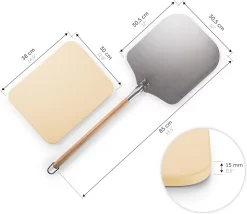 Blumtal - Pizzasteen Met XL Pizza Schep - Professionele Pizza Set - Cordieriet Pizza Stone -Thuis-BBQ 1200x1039 1