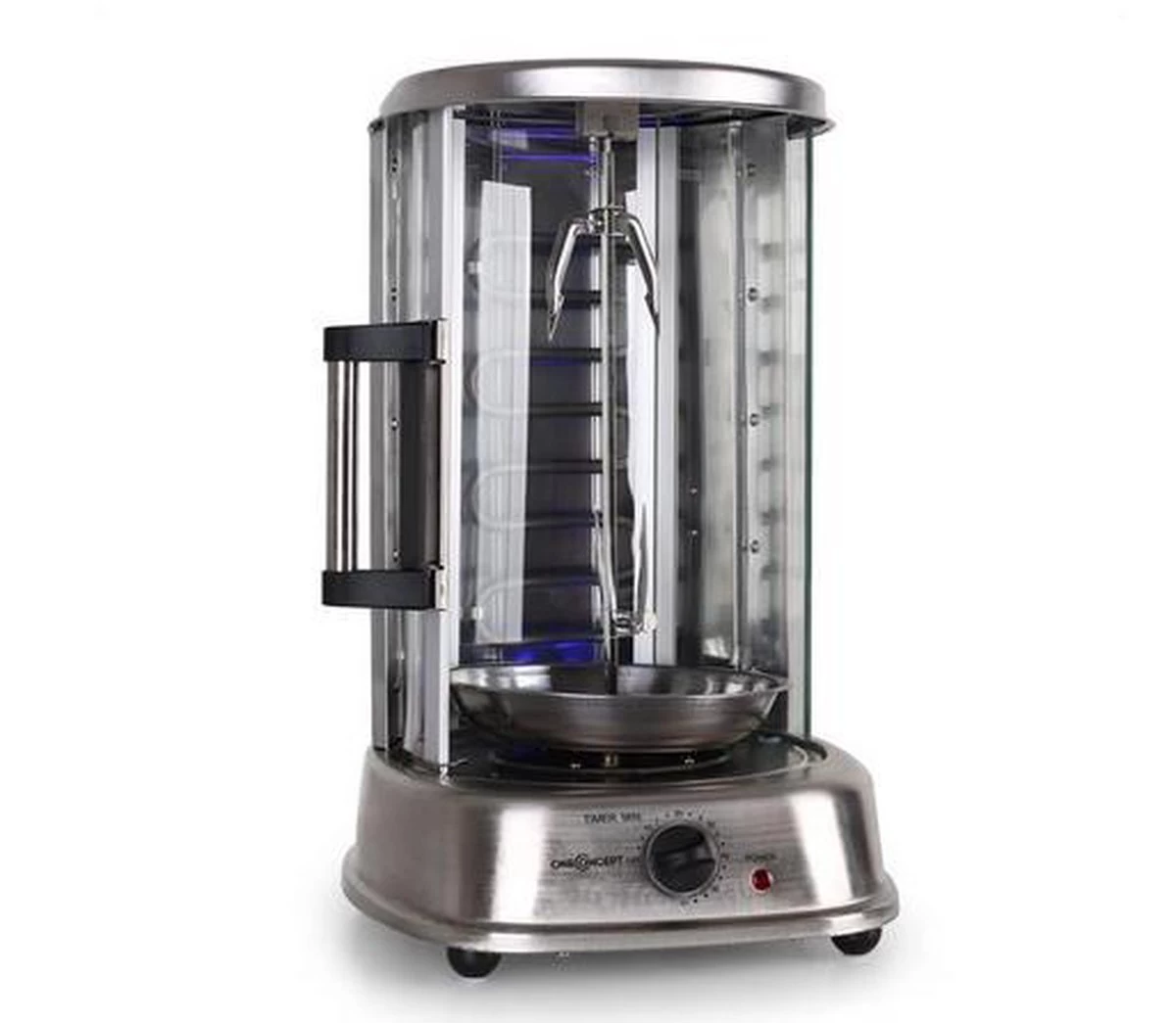 OneConcept Kebab Master Pro Grill Tafelblad Electrisch Roestvrijstaal 2 OneConcept Kebab Master Pro Grill Tafelblad Electrisch Roestvrijstaal - Afbeelding 2