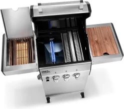 Burnhard Gas BBQ FRED JR. Deluxe - 2 Branders - Incl. Keramische Infraroodbrander & Afdekhoes - Deluxe -Thuis-BBQ 1200x1057
