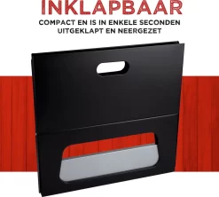 BBQ Collection Barbecue - BBQ - Draagbaar - Opvouwbaar - Losse Vuurschaal En Grillrooster - Zwart -Thuis-BBQ 1200x1080