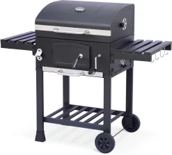 Alice's Garden Houtskool BBQ Bernard - Smoker - Verstelbare Houtskoolbak - Zwart