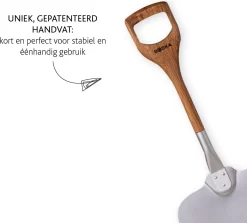 Boska Pizzaschep Barbecue - Kort Handvat - Stabiel - Aluminium - Eikenhout - BBQ Accessoires -Thuis-BBQ 1200x1084 4