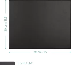 Navaris Pizzasteen XL Voor Oven En Barbecue - Rechthoekige Pizzaplaat 38 X 30 Cm - Inclusief Receptenboek - Keramisch Geglazuurd - Zwart -Thuis-BBQ 1200x1093 2