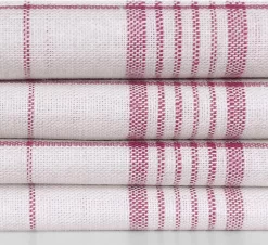 Treb Horecalinnen Glasdoeken 4 Stuks Wit Met Rode Lijnen 70x70cm - Treb Towels -Thuis-BBQ 1200x1100 1