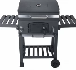 Alice's Garden Houtskool BBQ Bernard - Smoker - Verstelbare Houtskoolbak - Zwart -Thuis-BBQ 1200x1102