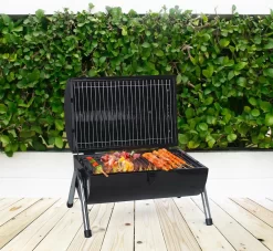 MaxxGarden BBQ - Houtskool Barbecue - Smoker Barbecue - Grilloppervlak (LxB) 38 X 52 Cm - Met Dubbel Grill Vlak - Zwart -Thuis-BBQ 1200x1105
