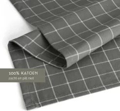 Walra Theedoeken Dry With Cubes, Stripes & Blocks - Keukenhanddoeken 3 X 50x70cm - Theedoeken En Keukendoeken Set 100% Katoen - Off Black -Thuis-BBQ 1200x1106 1