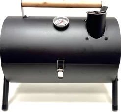 Compacte Draagbare Kolen BBQ Van Wolff BBQ - Handig Voor Op De Camping Op Het Strand Of In Een Park - Smoker Barbecue - Draagbare Lichtgewicht Bbq - Met Thermometer En Lucht Doorvoer. Laat Je Vlees Langzaam Garen.