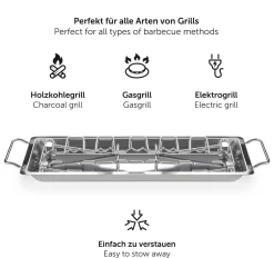 Blumtal BBQ Rek - Robuuste Roestvrijstalen Kippenpoot Rek - Voor 12 Poten - Kippengrillstandaard - Vaatwasmachinebestendig 9 Blumtal BBQ Rek - Robuuste Roestvrijstalen Kippenpoot Rek - Voor 12 Poten - Kippengrillstandaard - Vaatwasmachinebestendig -Thuis-BBQ 1200x1125 3