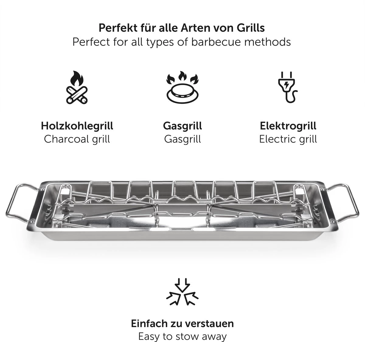 Blumtal BBQ Rek - Robuuste Roestvrijstalen Kippenpoot Rek - Voor 12 Poten - Kippengrillstandaard - Vaatwasmachinebestendig 3 Blumtal BBQ Rek - Robuuste Roestvrijstalen Kippenpoot Rek - Voor 12 Poten - Kippengrillstandaard - Vaatwasmachinebestendig - Afbeelding 3